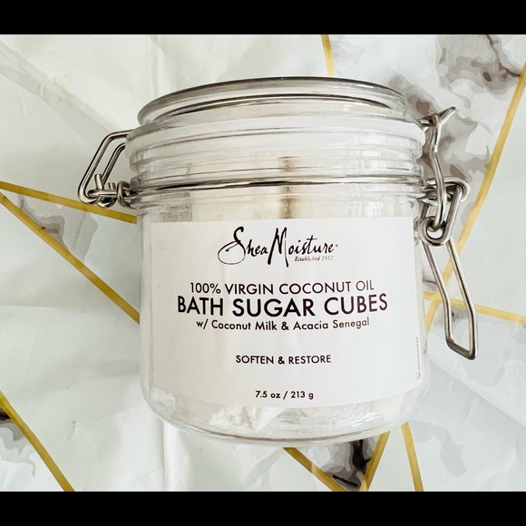 Shea Moisture Virgin Coconut Oil Bath Sugar Cubes with Songyi Mushroom - Picture 2 of 3